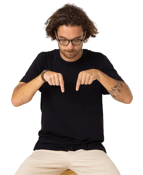 Tomas Fonseca pointing down to the booking calendar
