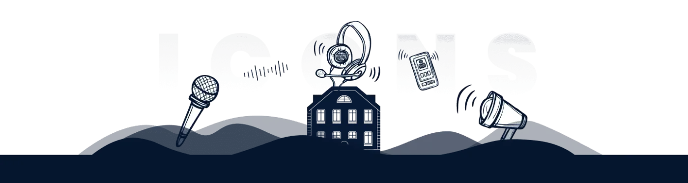 Recommended guest setup: headphones, an external microphone, a webcam at eye level and good lighting