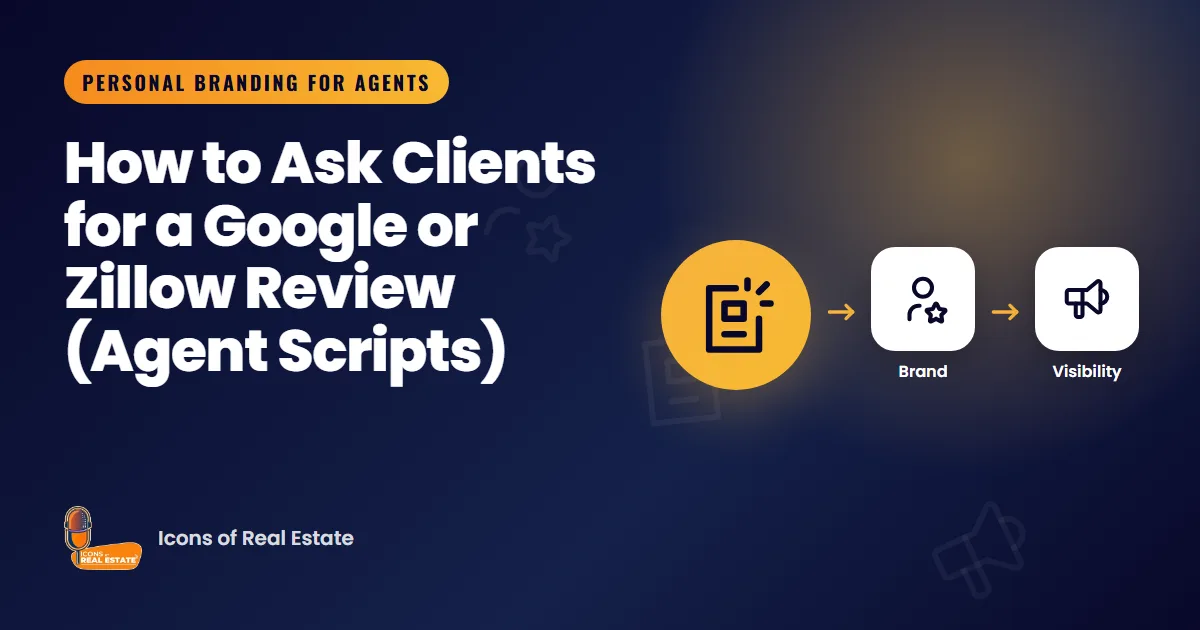 Illustration for the guide on how real estate agents ask clients for Google and Zillow reviews