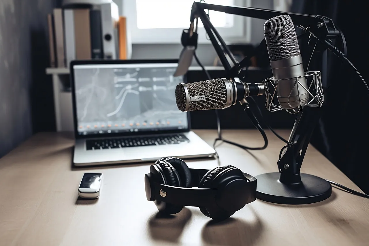 A mic stand is an essential piece of podcast equipment