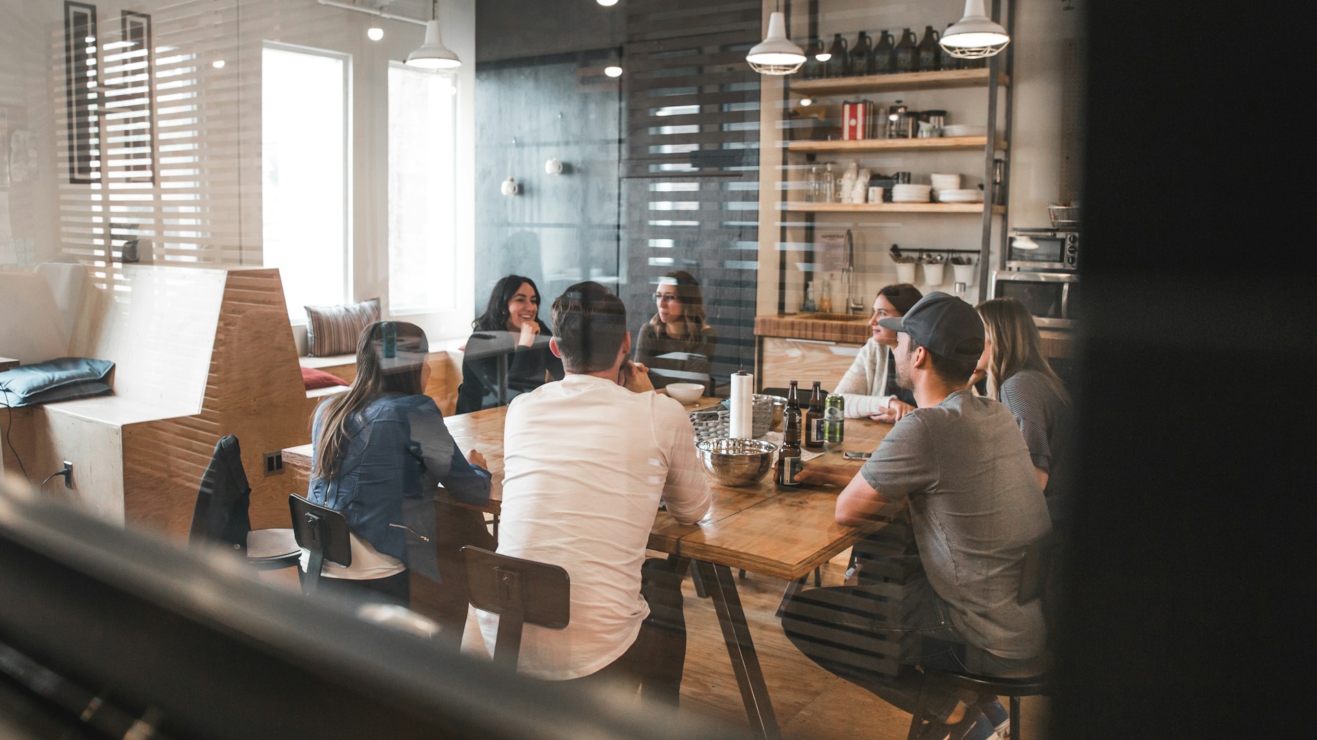 People sitting on chair photo