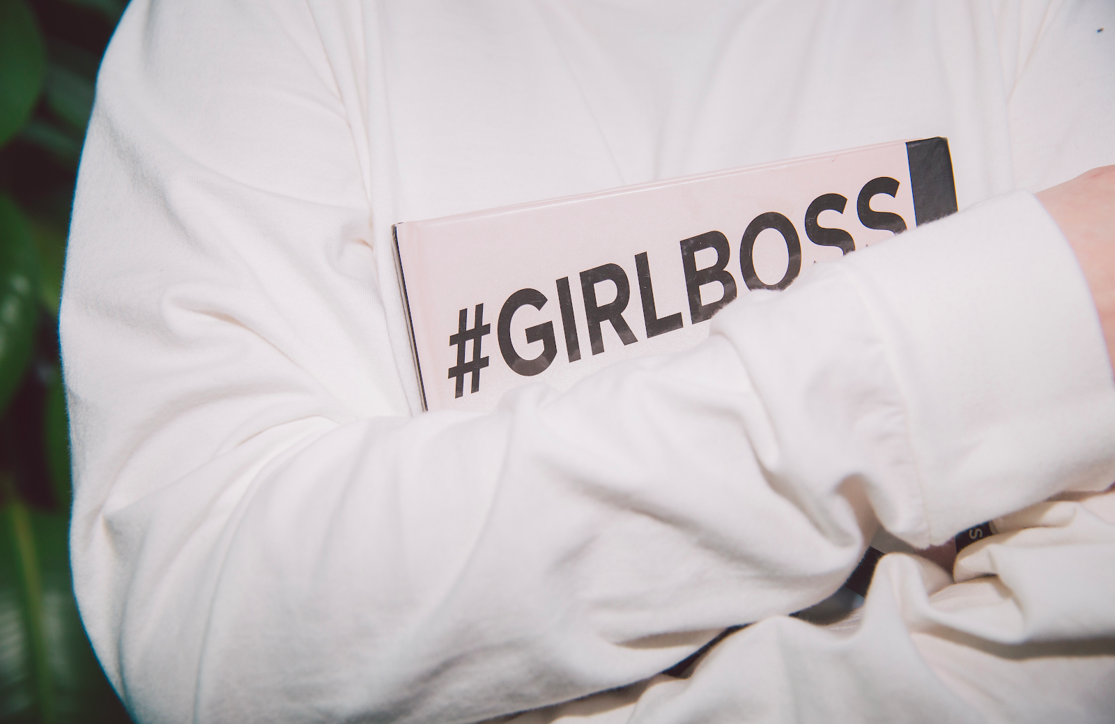 Girl boss printed on the shirt