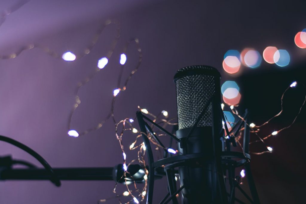 Selective Focus Photography of Condenser Microphone