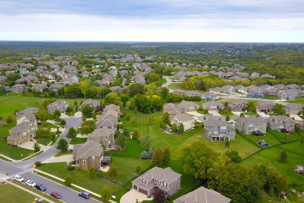 Aerial Photography of Gray Houses