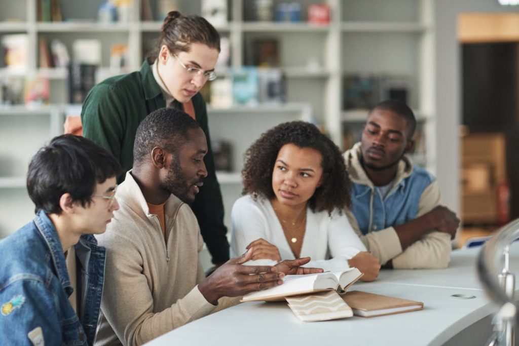 Photo of Students Brainstorming