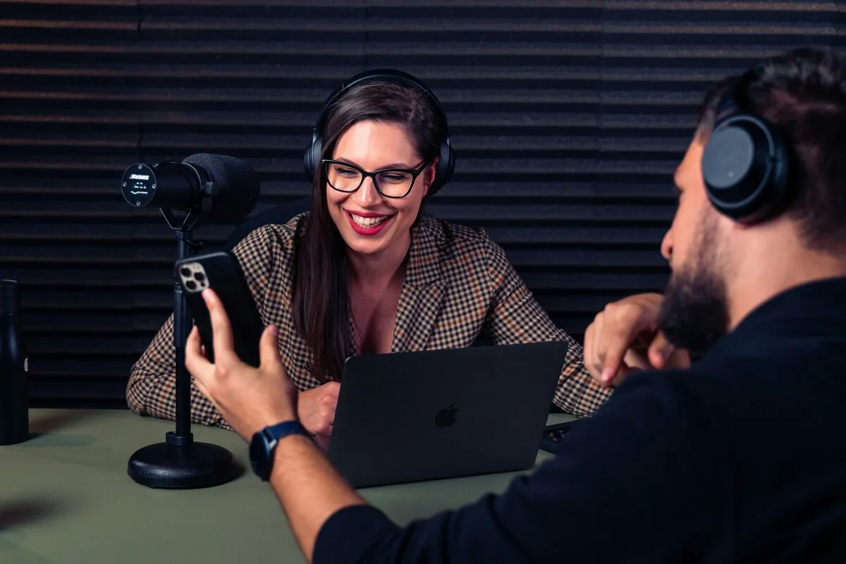 podcast host and guest