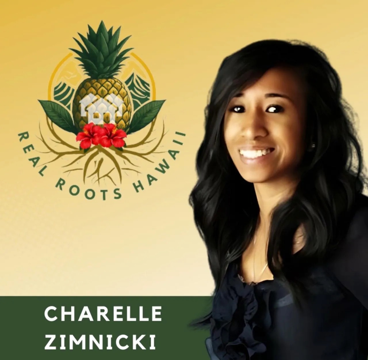 Charelle Zimnicki, host of Real Roots Hawaii