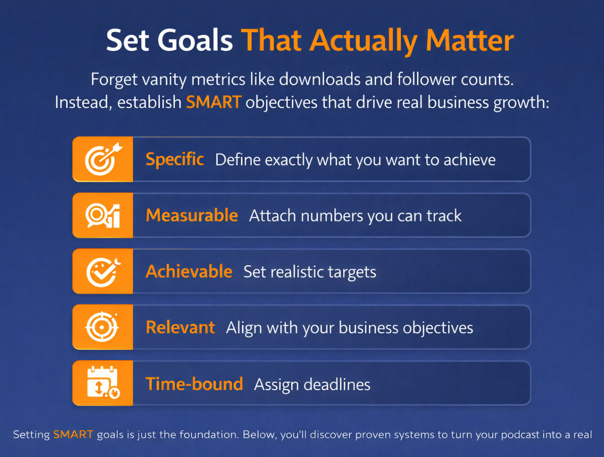 How to set SMART goals for your real estate podcast