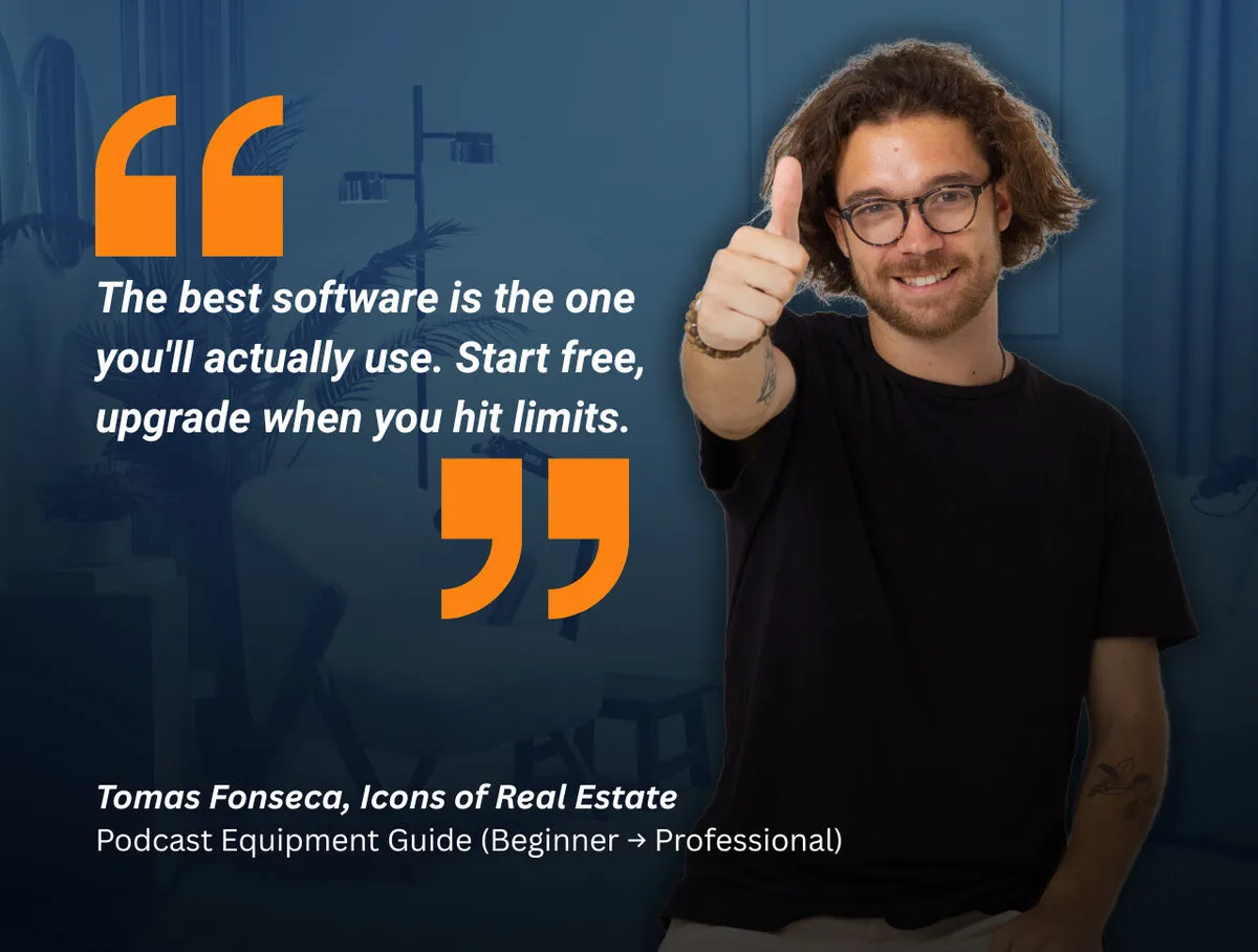 Quote about podcast equipment