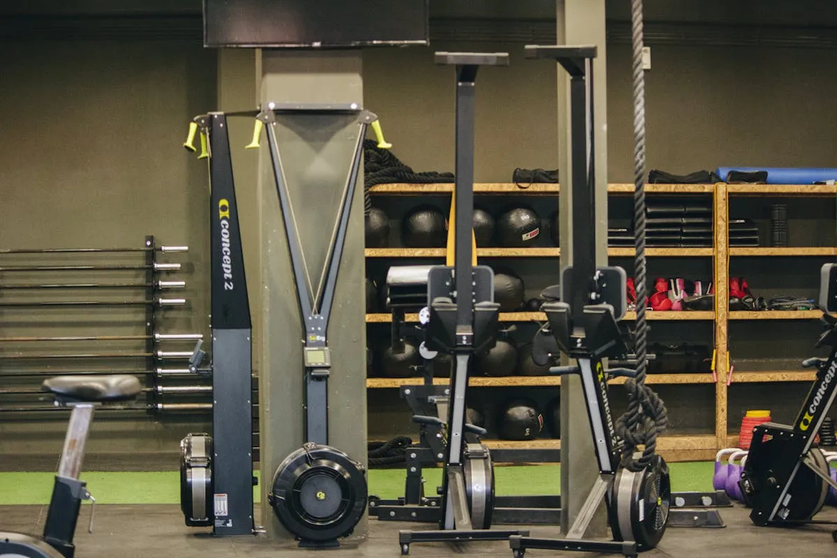 Gym Equipment Inside the Fitness Gym
